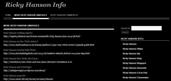 ricky-hanson-info-pages